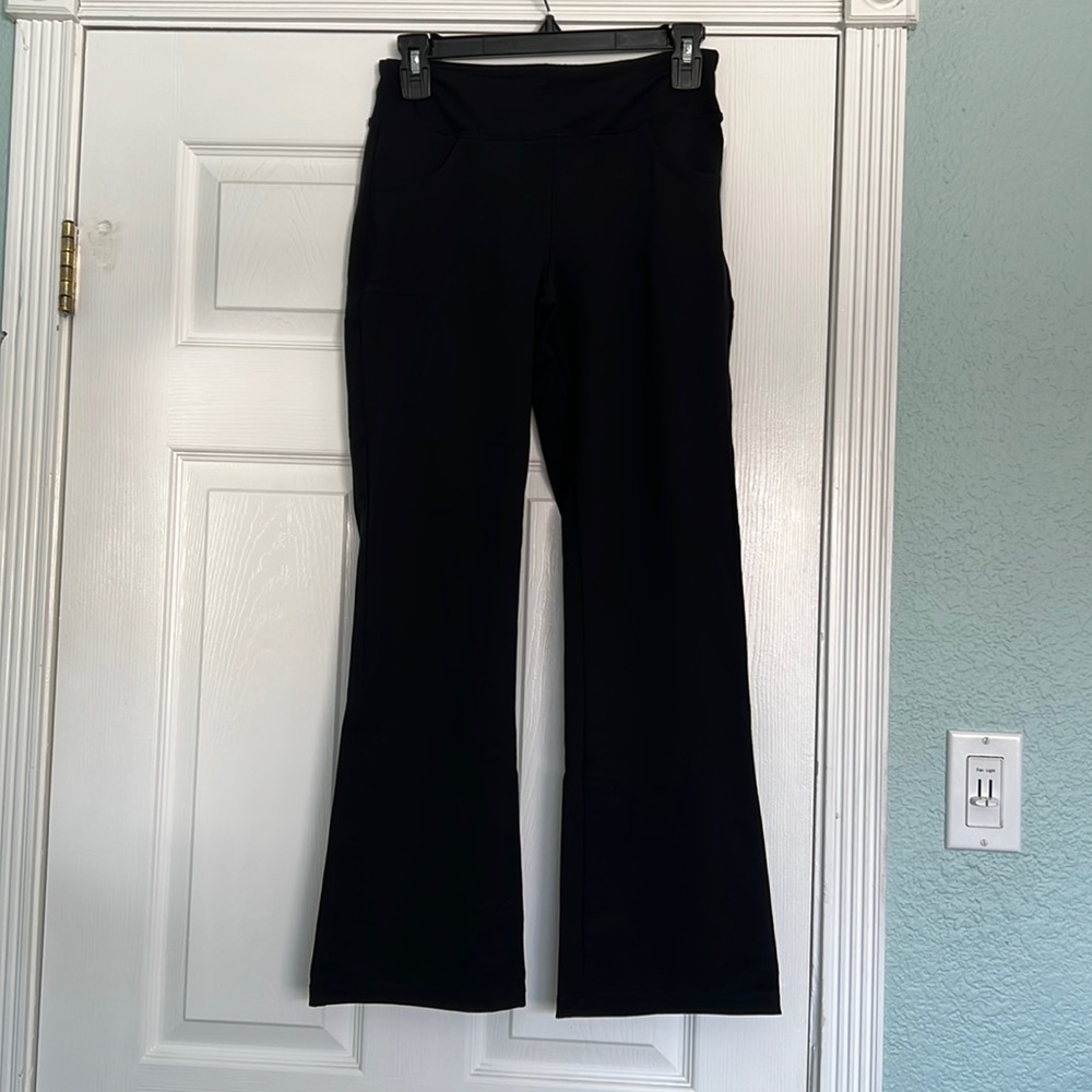 28” inseam, bootcut, Yogipace yoga work pants